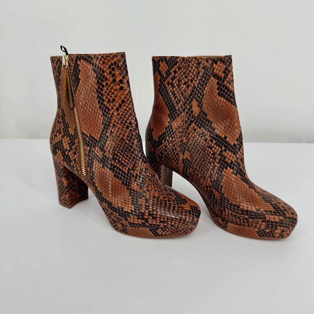H&M Snakeprint Boots, 5.5